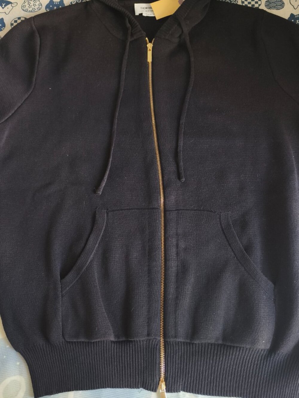 Thom Browne Knit Hooded Zip-Up Cardigan - Picture 3 of 8